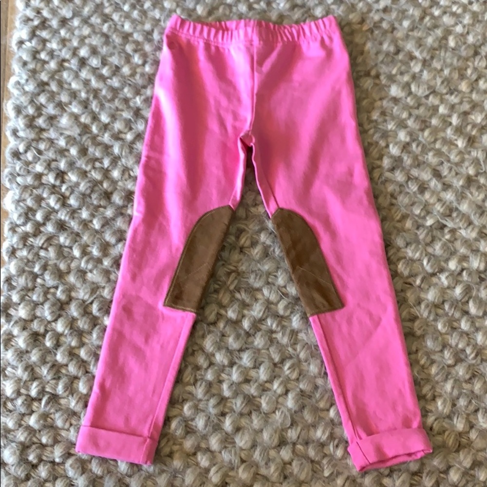 Polo Ralph Lauren girls leggings w/ suede patches